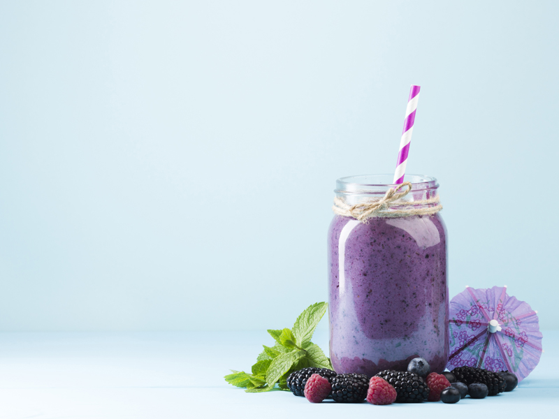 Smoothie au mûrier noir