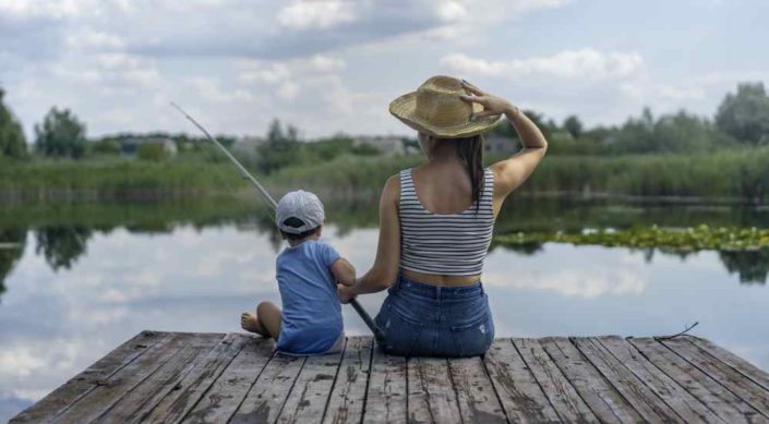 çocuklarla doğada yapılabilecek aktivite balık tutmak