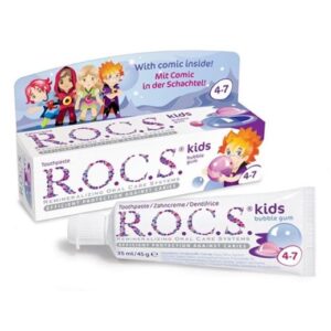 Rocs Kids 4-7 Yaş Balonlu Sakız Tadında Diş Macunu