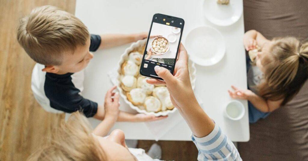 yemek fotoğrafı çekmek